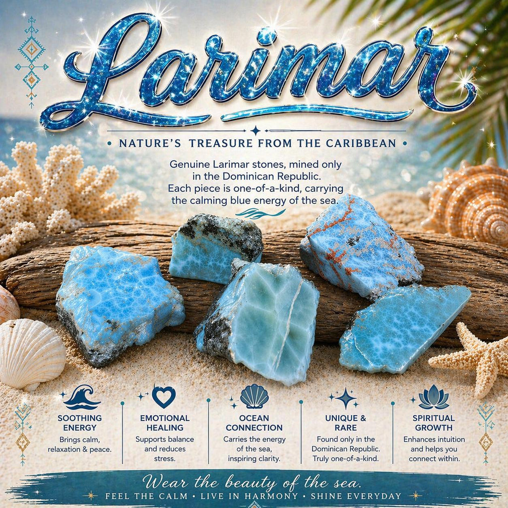 AAA Larimar Special Edition Jewelry Set * Authentic Dominican Larimar * Solid 925 Sterling Silver *