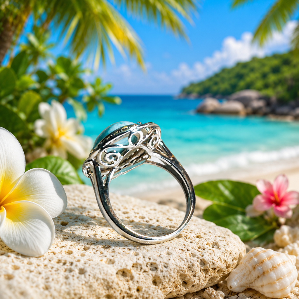 Larimar Statement Ring