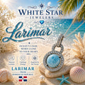 AAA Larimar Pendant * Authentic Dominican Republic Gemstone * Ocean Inspired * Meaningful Gift * The Caribbean Stone