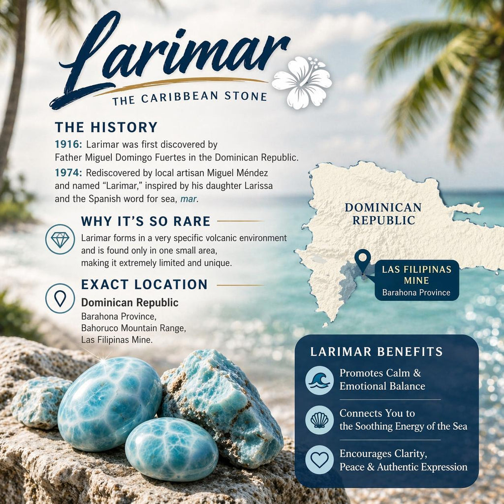 AAA Larimar Pendant * Authentic Dominican Republic Gemstone * Ocean Inspired * Meaningful Gift * The Caribbean Stone