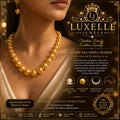 South Sea Shell Graduated Pearl Necklace, 8mm-16mm, 18K Gold Filled Details