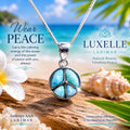 AAA Larimar Peace Pendant * Authentic Dominican Republic Larimar * Solid 925 Sterling Silver *