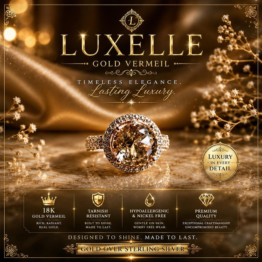 Morganite Princess Cut Ring, 18K Gold Vermeil, Cocktail Jewelry