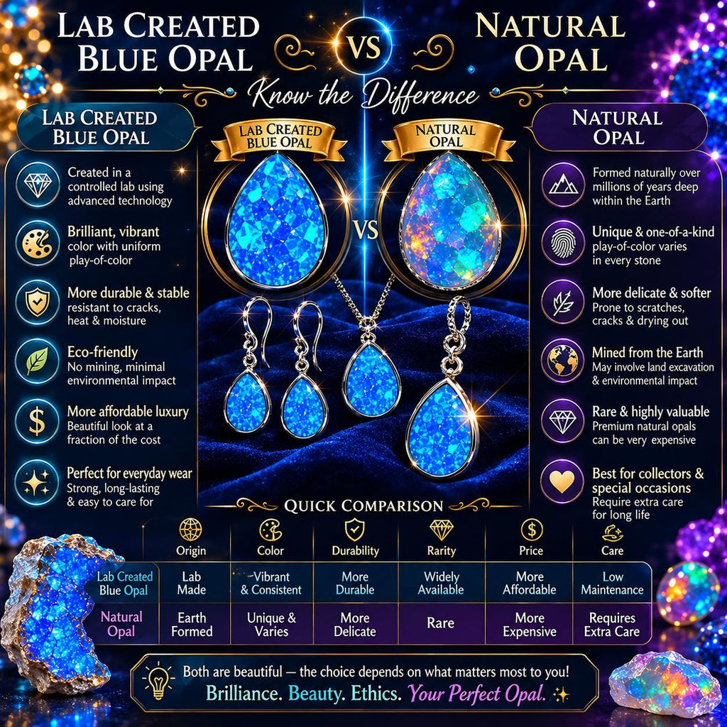 18k Rose Gold Vermeil Hamsa Opal Necklace – Protection, Intuition, Light
